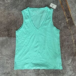 555 by949 J.Crew Vintage slub cotton V-neck tank top size S